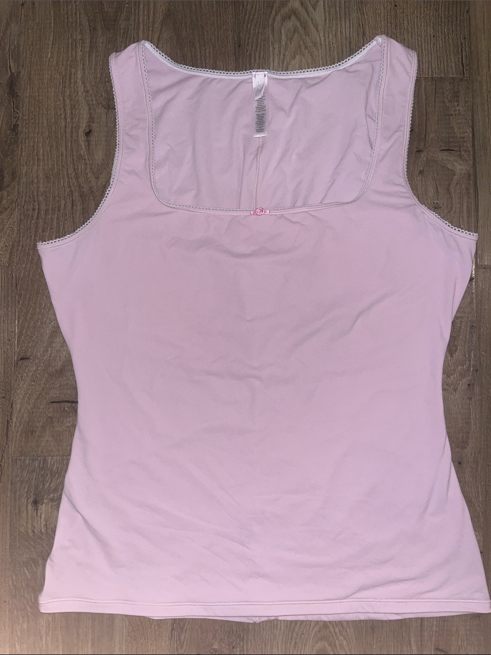 SKIMS Light Pink Scoop Neck Tank Top